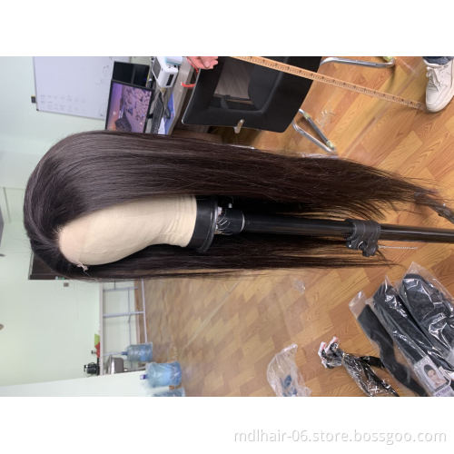 Wholesale 100% Brazilian Virgin Hair HD 5x5 Closure Wig Straight Hair Density 150% 5*5 HD Lace Front Human Hair Wigs